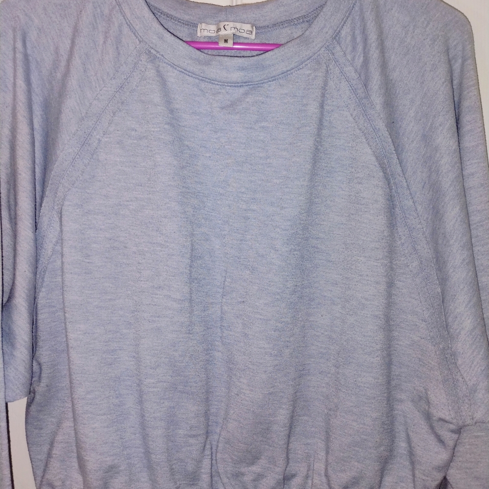 Source Unknown Light Blue Women's Sweatshirt PTP 22"